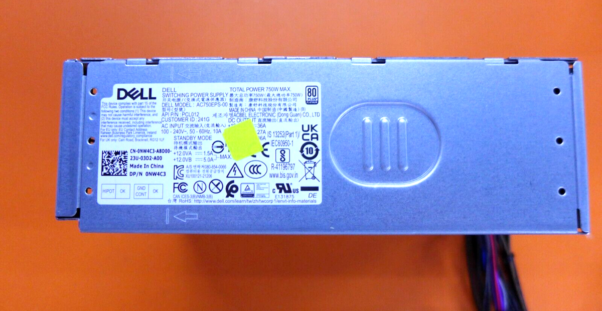 Genuine Alienware R13 R14 XPS 8950 750W Power Supply Dell AC750EPS