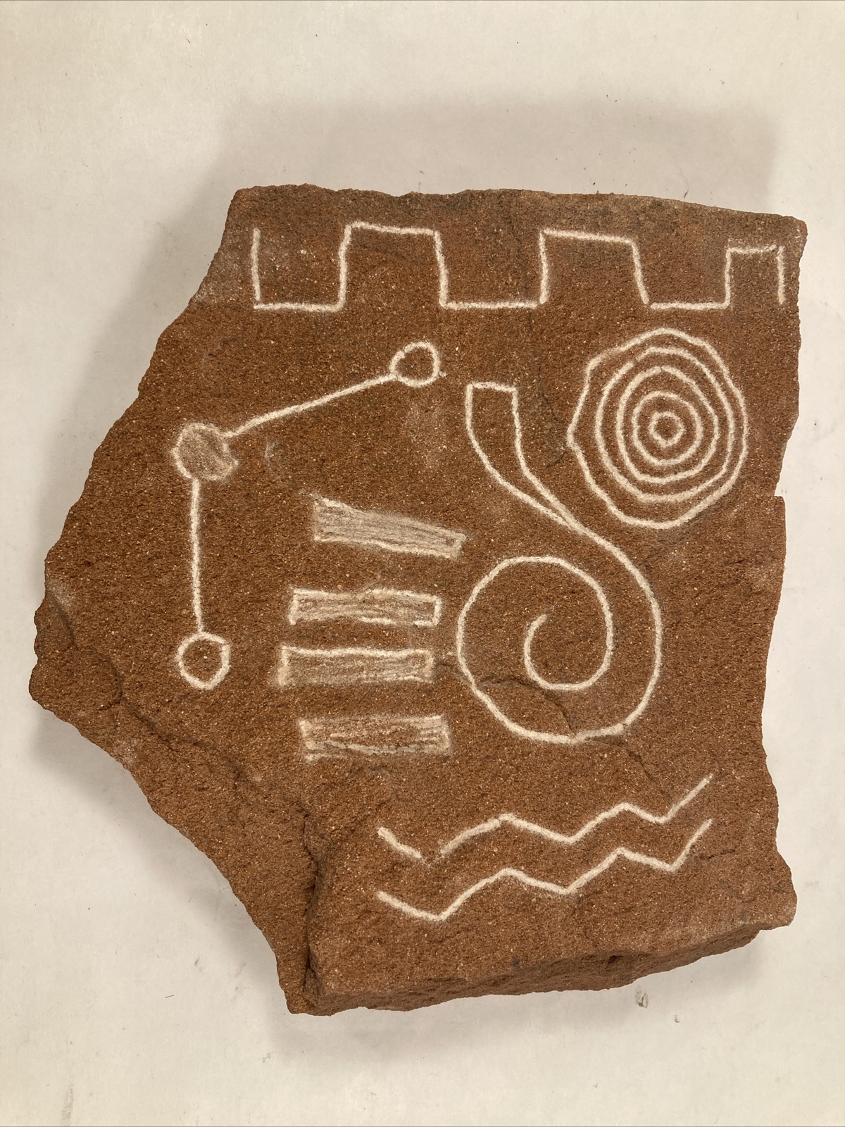 Native American Petroglyph Slab Rock Art AZ Estate Find eBay