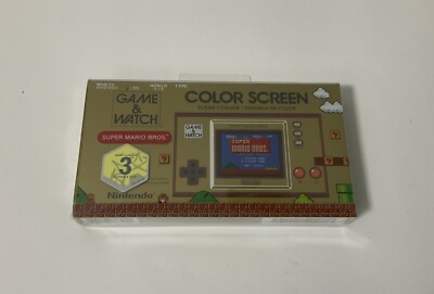 Nintendo Game&Watch Super Maro Bros Arabia UAE Big Sticker Sealed Very Rare