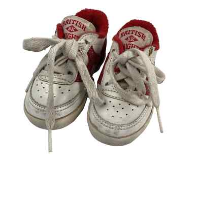Vintage 90s BK British Knights Sport Shoes Toddler Size Red White