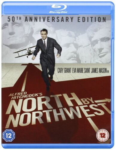 North by Northwest (1959) Hitchcock Blu-Ray TOTALMENTE NUEVO Envío Gratuito Compatible con EE. UU. - Imagen 1 de 1