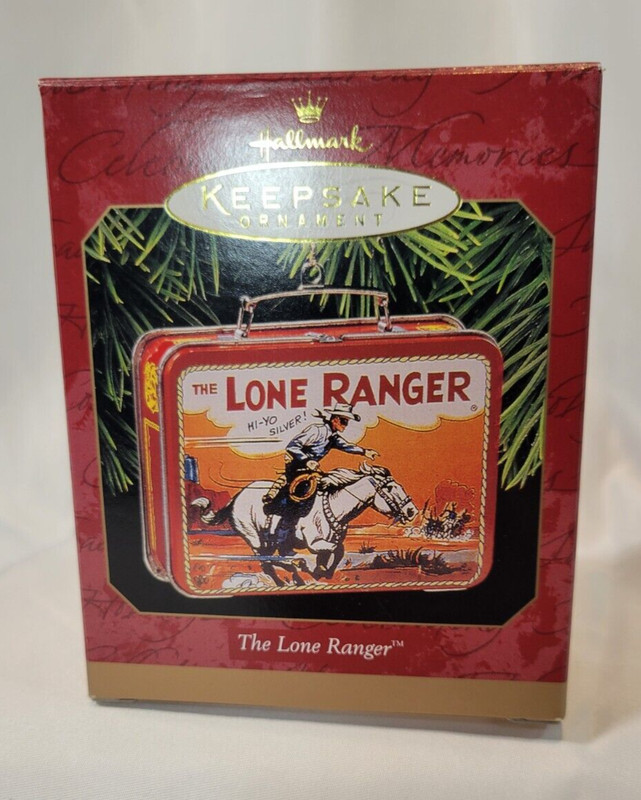 Christmas Ornament The Lone Ranger Tin Lunchbox Hallmark Keepsake 1997