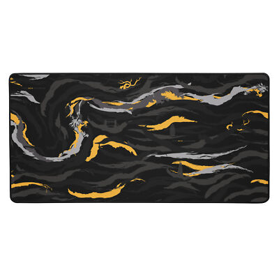 Aqua Brush Dark Gold Mousepad 16x32