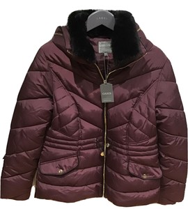 plum coloured coat