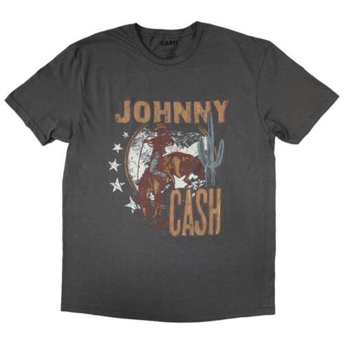 Johnny Cash - Unisexe - T-shirts - X-Large - Manches courtes - Cowboy - J500z - Photo 1/2