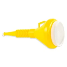 Funnel King 32135 Yellow Double Capped Funnel 1-1/2 Quart Capacity