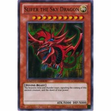 Slifer The Sky Dragon Yu-Gi-Oh Ultra Rare Holo Card LC01-EN002