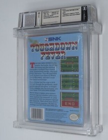 Touchdown Fever Football Nintendo NES CIB Video Game Wata Graded! Complete Game!