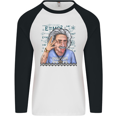 Einstein Science Quantum Physics Maths Geek Herren L/S Baseball T-Shirt