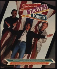 1989 THE WHO - Live Pay Per View - Tommy - ROGER DALTREY - TOWNSHEND -VINTAGE AD