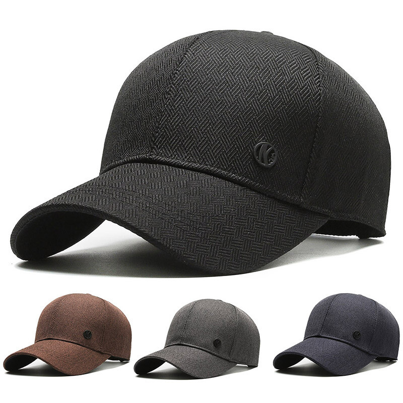 Zonbailon men's Baseball cap fashionable Adjustable Size black outdoor dad hat