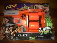 Nerf Zombie Strike FlipFury Blaster Toy Gun Soft Darts Bullet Kids New HASBRO