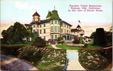 Paradise Valley Sanitarium National City California CA Pacific Antique Postcard