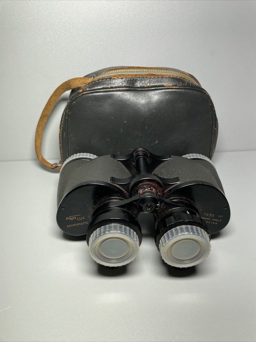 Vintage Wega LUX Achromatic 7X35 11' BINOCULARS Grand Angle G