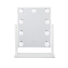 Specchio da tavolo bianco 31x36 cm Hollywood bianco