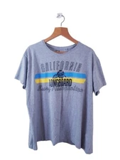California Long Board Short Sleeve Grey Basic Tunic T-Shirt Size 2XL Regular 