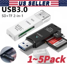 USB3.0 SD Card Reader for PC Micro SD Card to USB Adapter for Camera MemoryC lot
