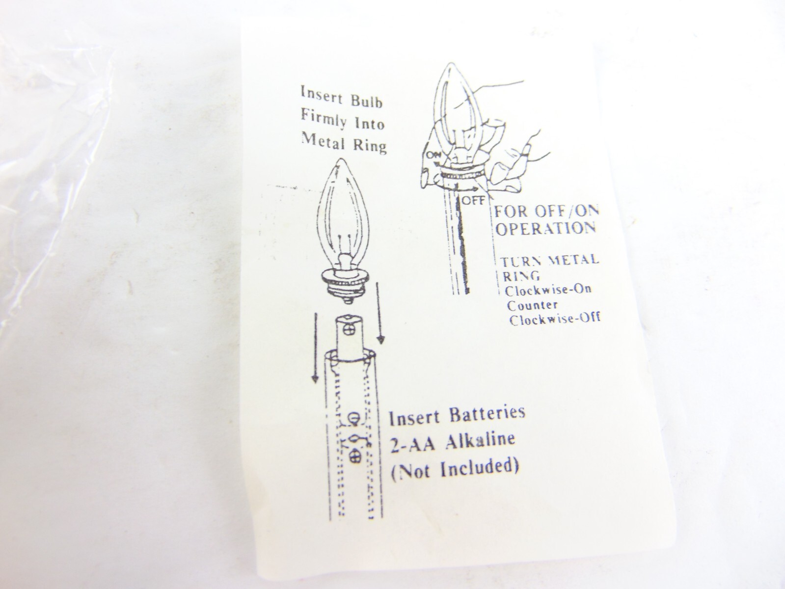 Vintage Beachwood LTD 9" Battery Operated Welcome Lamp