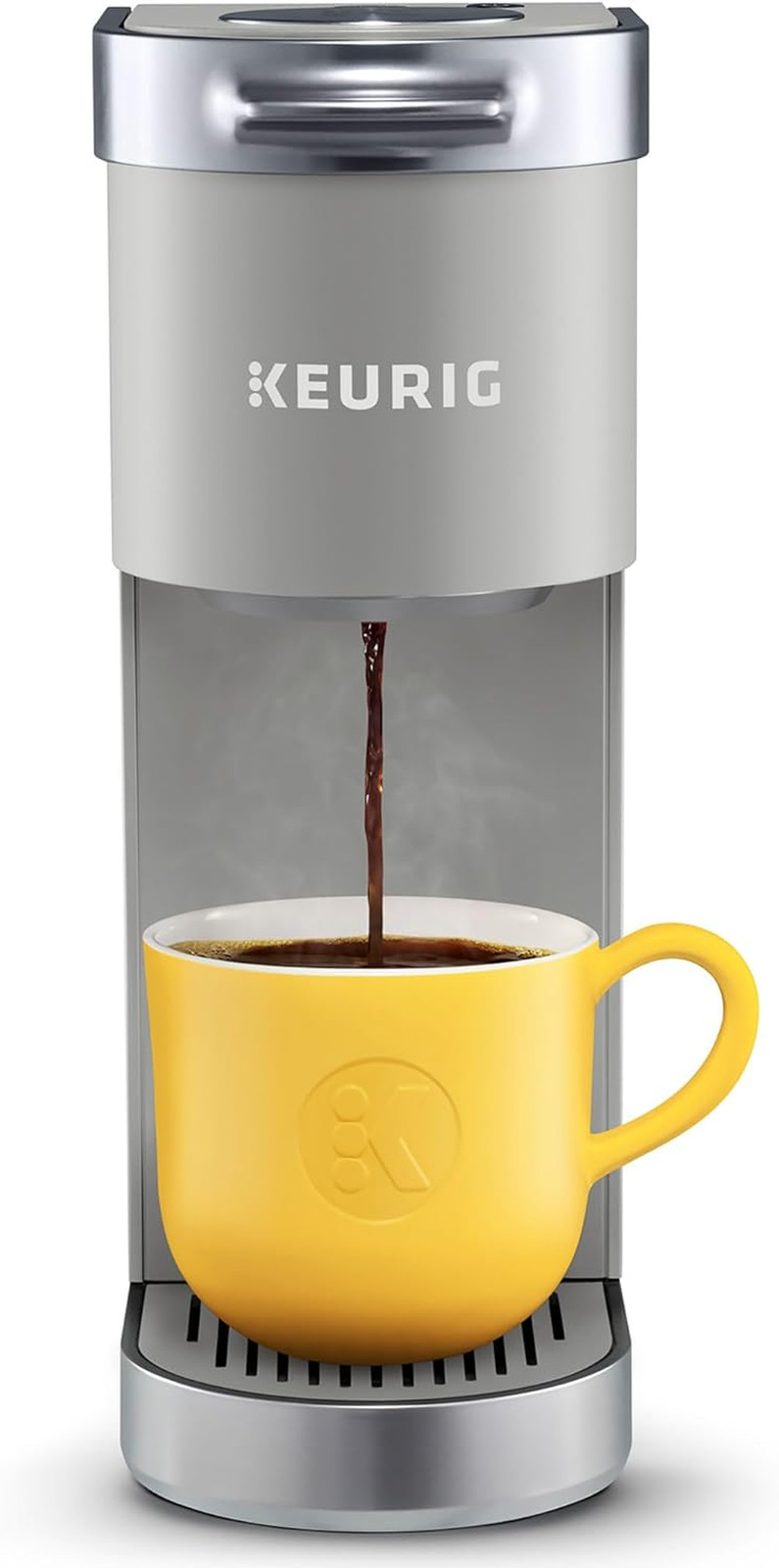 K-Mini plus Single Serve K-Cup Pod Coffee Maker, with 6 to 12Oz Brew Size, Store