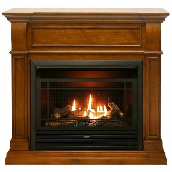 Duluth Dual Fuel Ventless Gas Fireplace 26,000BTU, Apple Spice