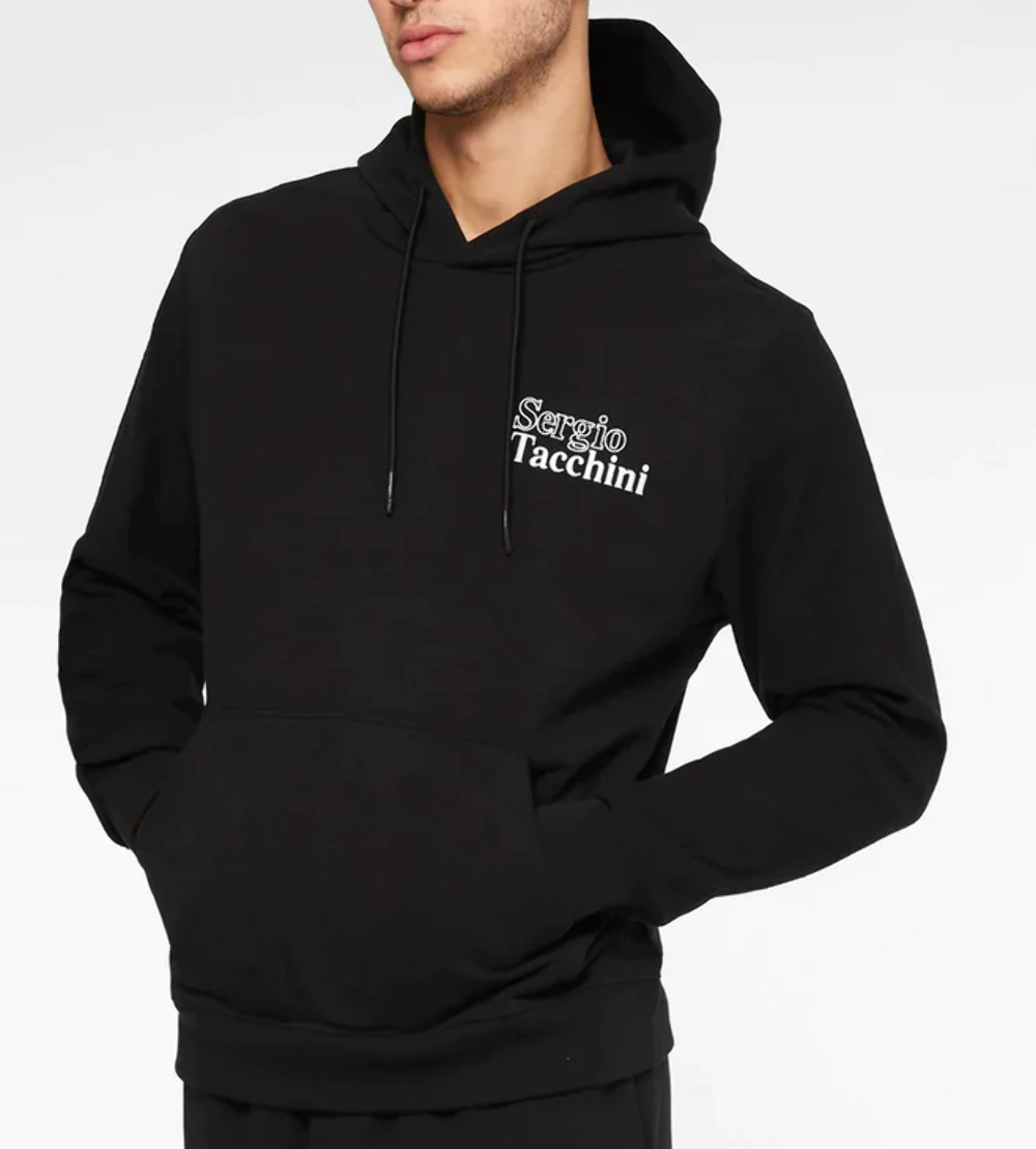 Sergio Tacchini Reverse Hoodie Black [STF22M50347-900] | eBay