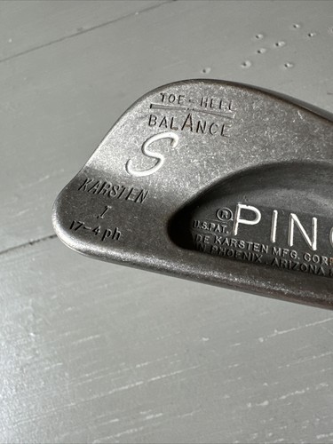 PING KARSTEN I Toe-Heal Balance 17-4 Sand Wedge. Orange dot. Steel shaft. RH - Picture 3 of 8
