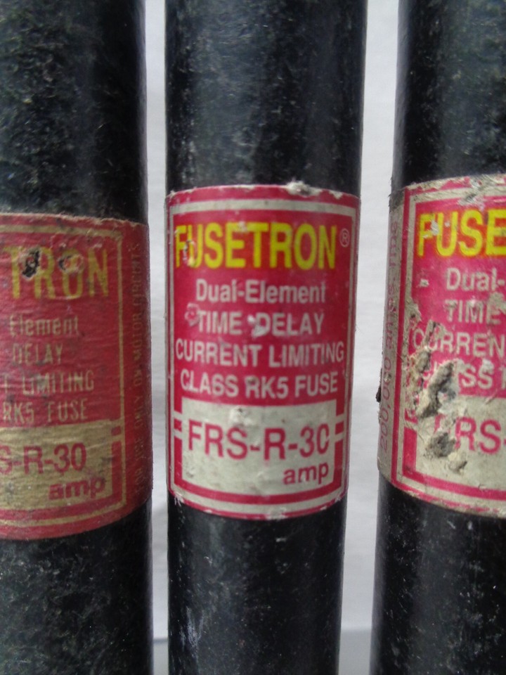 Nice Lot Bussmann Fusetron FRS R 30 Amp Fuses Class RK5 600V | eBay