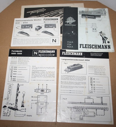 Fleishmann old HO documentation 1950-1960 in english and german - Picture 2 of 5