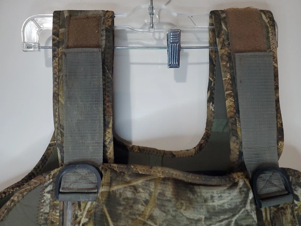 Game Winner Camo NEOPRENE 800g Thinsulate Ultra Chest High Waders w/ Boots Sz 13 - Image 3 of 4