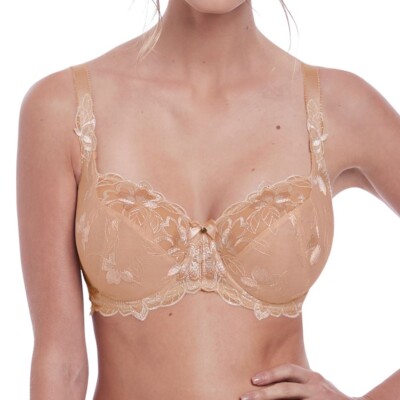 Fantasie Leona BH natur beige Gr. 30GG Bügel Balkonett Stickerei 2682