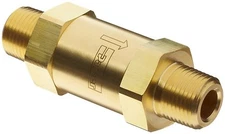 Parker F Series Brass Instrumentation Filter Inline 1 Micron 1/2" NPT Male
