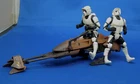 KENNER STAR WARS POWER OF THE FORCE IMPERIAL SPEEDER BIKE & 2 SCOUT BIKER FIGURE
