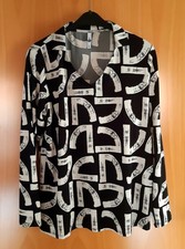 Bluse Blouson Shirt Gr XL schwarz weiß TAKKO everme wie NEU