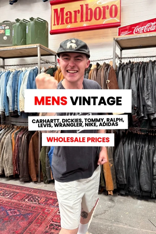 MENS BRANDED VINTAGE - FRESH DELIVERY - WHOLESALE PRICES