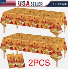 2pcs Thanksgiving Tablecloth Fall Tablecloths Thanksgiving Tablecloth Disposable