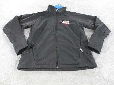Columbia Jacket Womens XL Black Valencia Peak Softshell Office Depot Racing