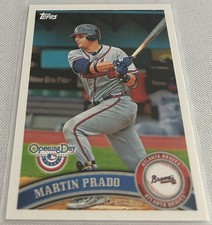 2011 Topps Opening Day Baseball Martin Prado Atlanta Braves base card #21