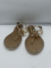 Rouge Crystal Flower Sandal - Women Flat Shoes