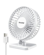 Gaiatop USB Desk Fan, Small But Powerful, Personal Portable Small, Pure White