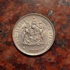 1971 SOUTH AFRICA 20 CENTS COIN - #B7959