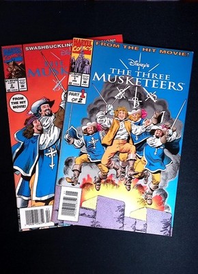 The Three Musketeers #1 & #2, Marvel, 1993 Newstsands HTF