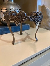 Vintage Solid Brass Gatco Grapevine Design 3 Leg Plant Stand