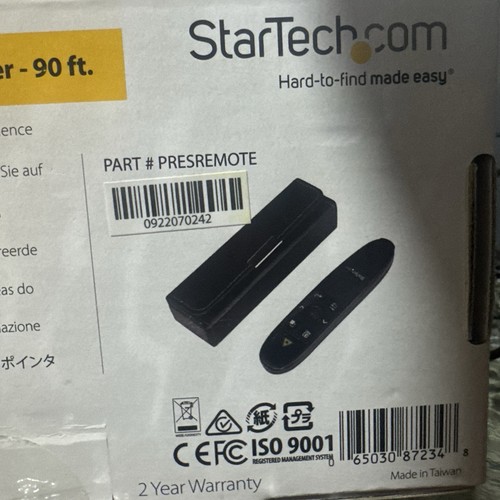 Wireless Presentation Remote with Red Laser Pointer - 90 ft. - PowerPoint Pre... - Afbeelding 6 van 6