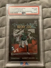 GARRETT WILSON PSA 9 2022 DONRUSS OPTIC #DTGW DOWNTOWN BLACK PANDORA RC #17/25