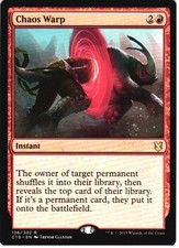CHAOS WARP 136 RARE COMMANDER 2019 MAGIC: THE GATHERING NM