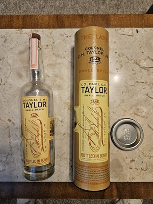 Colonel E.H. Taylor Small Batch Empty 750ml Bottle & Tube Bourbon EH Taylor