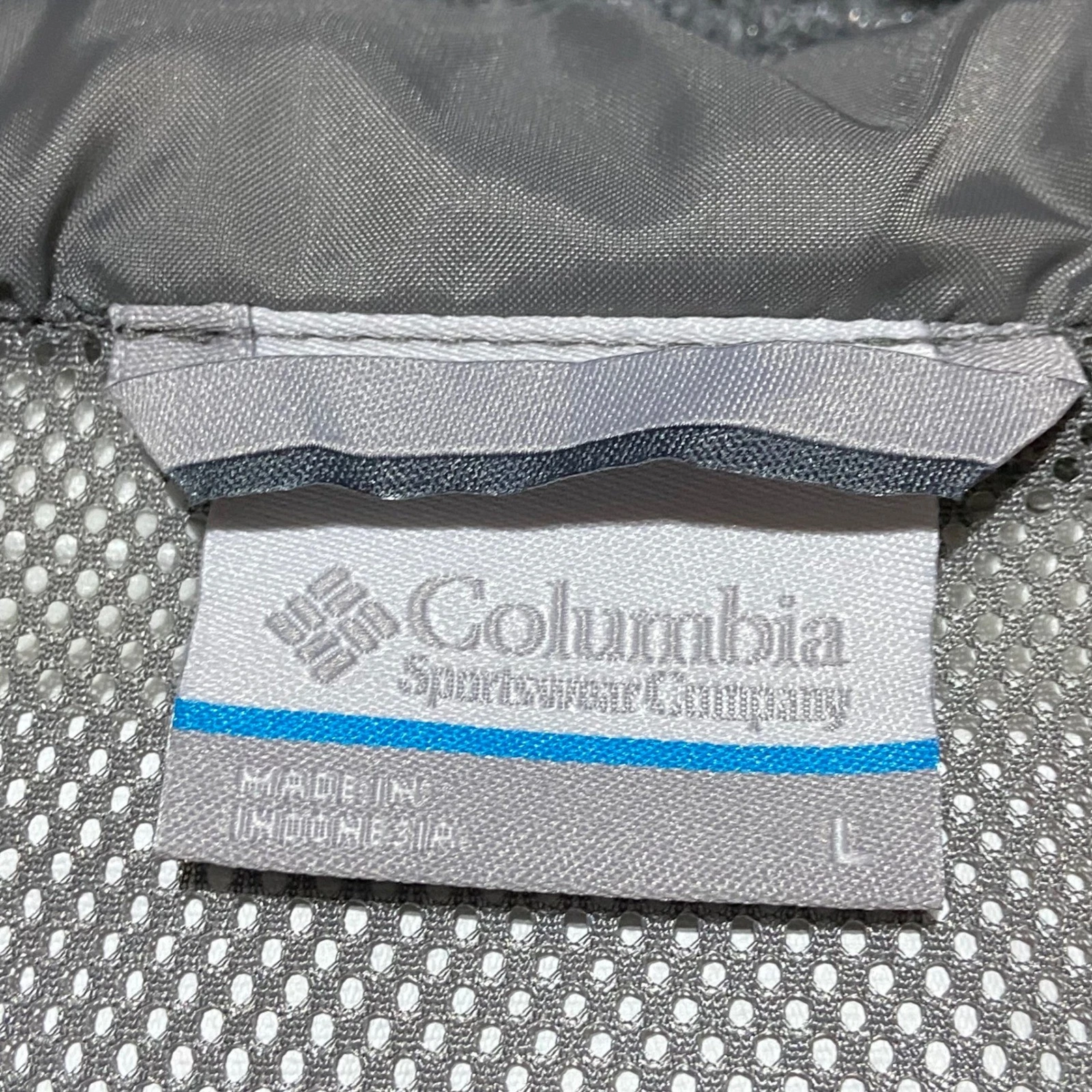 Columbia Mens Hikebound II Jacket L Grey Waterproof Omni-Tech Hooded WM2619-039 image 4