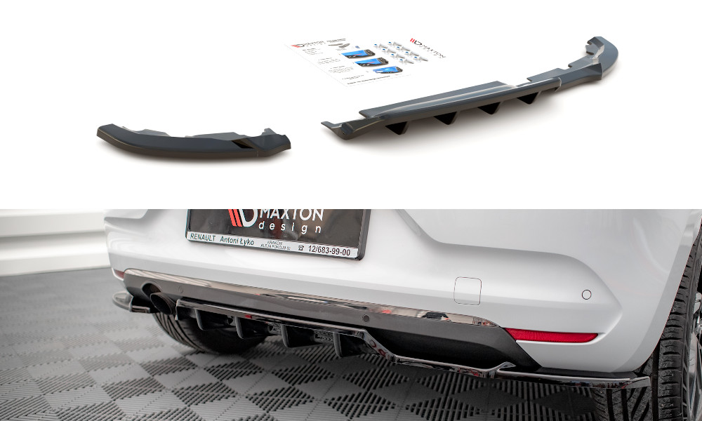 Arriere Splitter Renault Clio Mk5 Maxton noir brillant pour rassemblements auto