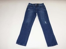 Democracy Women's Absolution Girlfriend Jeans Size 8 Blue Mid Rise 29" Inseam