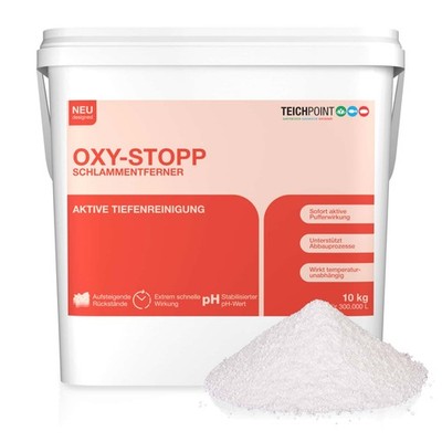 Oxy-Stopp Schlammentferner Teich 10kg - Schnelle Wirkung durch Aktivsauerstoff